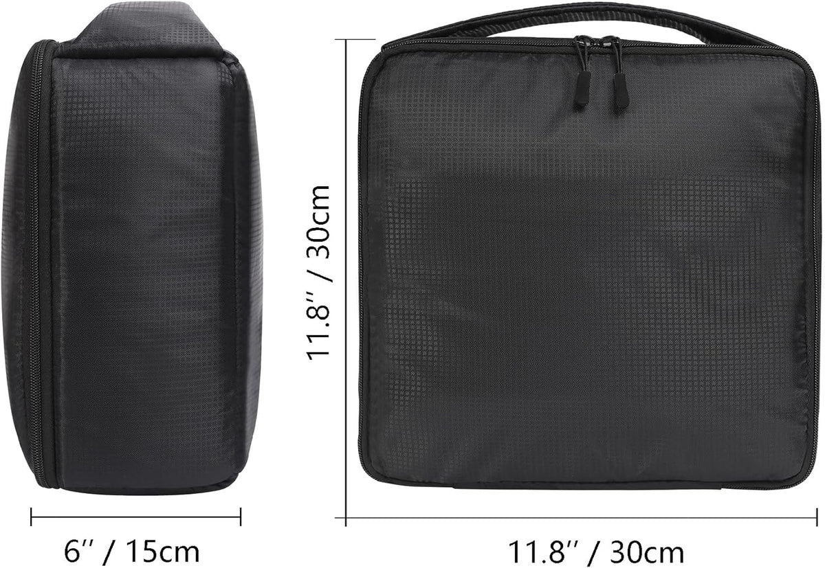 AYVANBER Water Resistant Camera Insert Bag DSLR SLR Camera Case Upgraded Version and Lens Storage Carrying Case (Black)