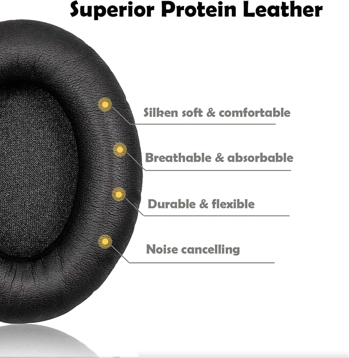 Replacement Earpads Compatible for Bose QuietComfort QC2,QuietComfort 15 QC15,QuietComfort QC25,QuietComfort QC35,Bose AE2,AE2i,AE2w,SoundTrue, SoundLink (Around-Ear) Headphone (Black)