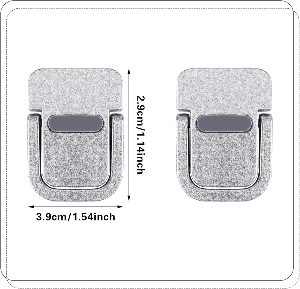 Abeillo 2PCS Portable Keyboard Riser, Self-Adhesive Mini Laptop Stand Invisible Computer Keyboard Stand for Desk