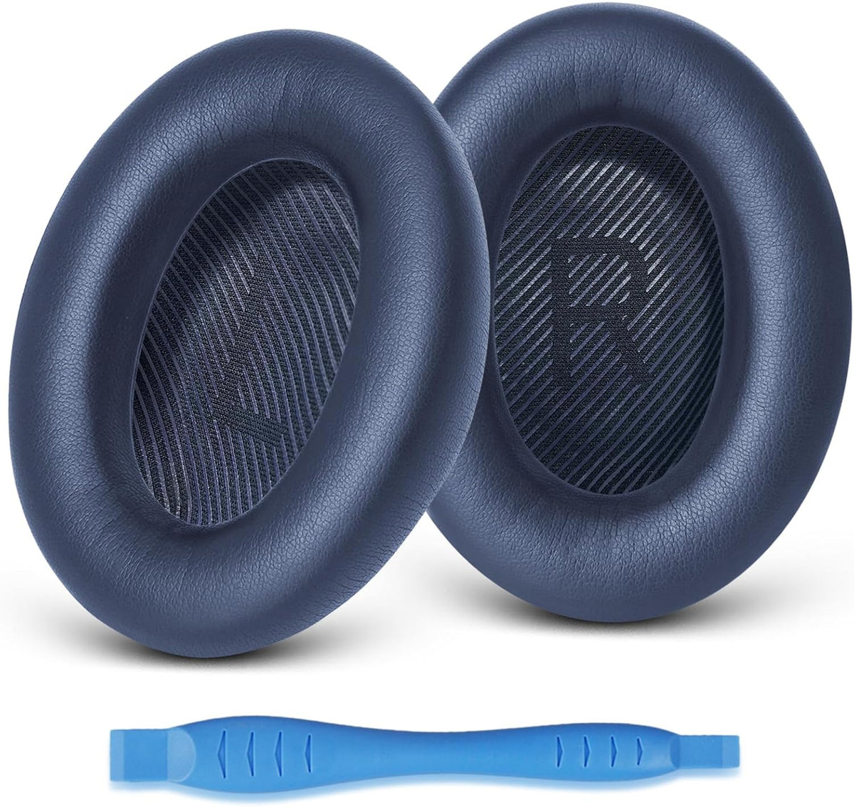 GEVO Ear Pads Cushions Replacement for Bose QC35 ii QC35, Earpads for Bose QuietComfort 35ii 35 Headphones with Protein Leather Noise Isolation Memory Foam (Blue)