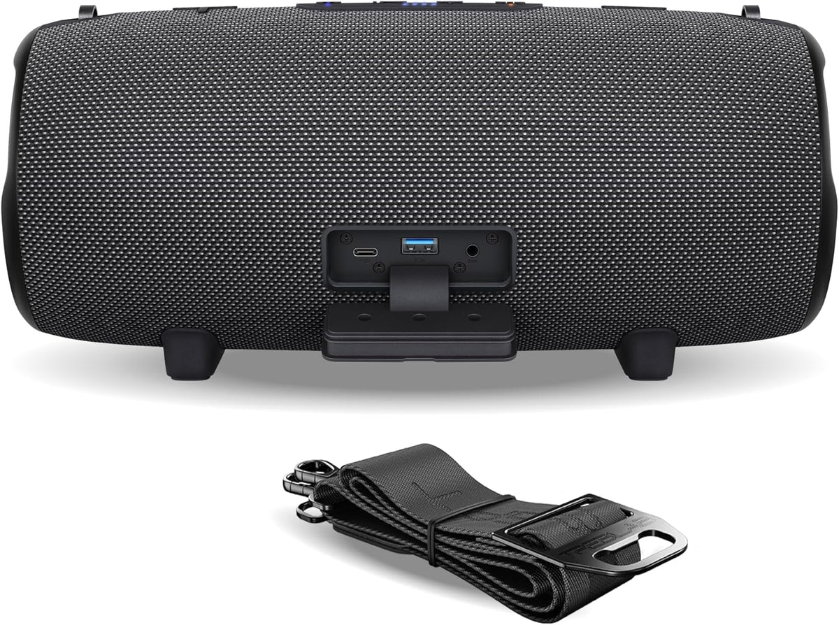 TREBLAB Ultra Loud Wireless Speaker - 60W Stereo Sound with Deep Bass, 20H Playtime, Powerbank, Waterproof, Loudest Portable Bluetooth Speaker for Home, Outdoor Party, Beach, Work, Travel, HD-Max
