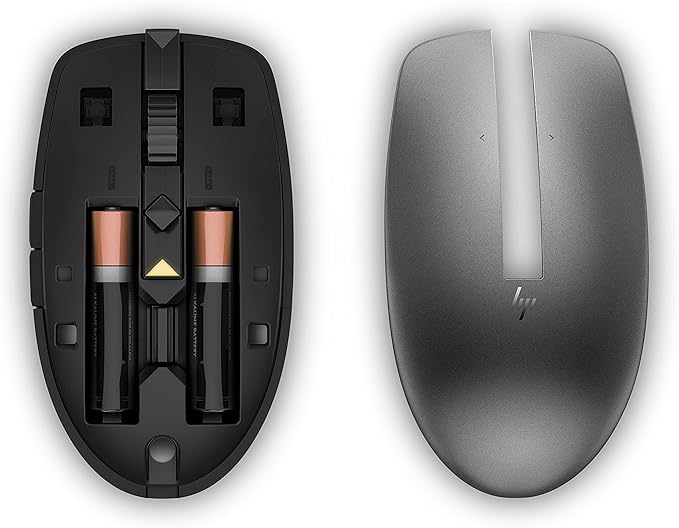 HP Wireless Multi-Device 635M Mouse - Travel Mouse - Wireless - Bluetooth - Black - USB - 4 Button(s)