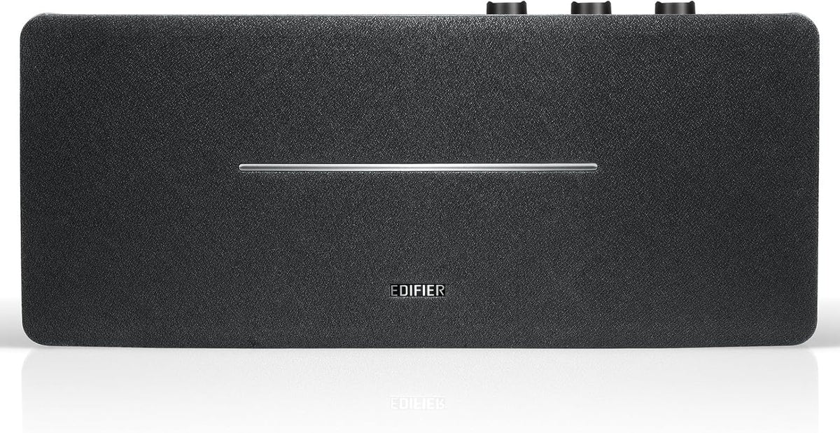 Edifier D12 Integrated Desktop Computer Speakers with Bluetooth 5.0, Wireless Stereo Tabletop Speaker 70 Watts RMS with Subwoofer Line Out, RCA, Aux Input for PC Monitor Laptop -Black