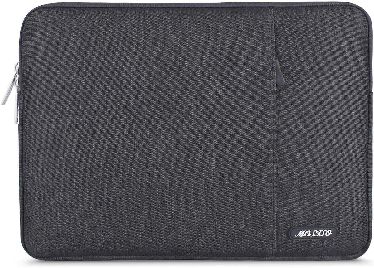MOSISO Laptop Case 13 inch, 13 inch Laptop Sleeve Compatible with MacBook Air M4 M3 M2 M1 2025-2018 / Pro M2 M1 2025-2016, Polyester Vertical Computer Sleeve Bag with Pocket, Space Gray
