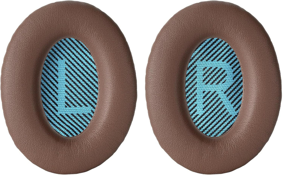 Aurivor Replacement Ear Pads Cushions for Bose QuietComfort QC 35 (ii) 25 15 2 Headphones, Upgraded Earpads for QC35 (ii) QC25 QC15 QC2 SoundTrue/SoundLink AE2/AE2i/AE2w Around-Ear Headphones (Brown)