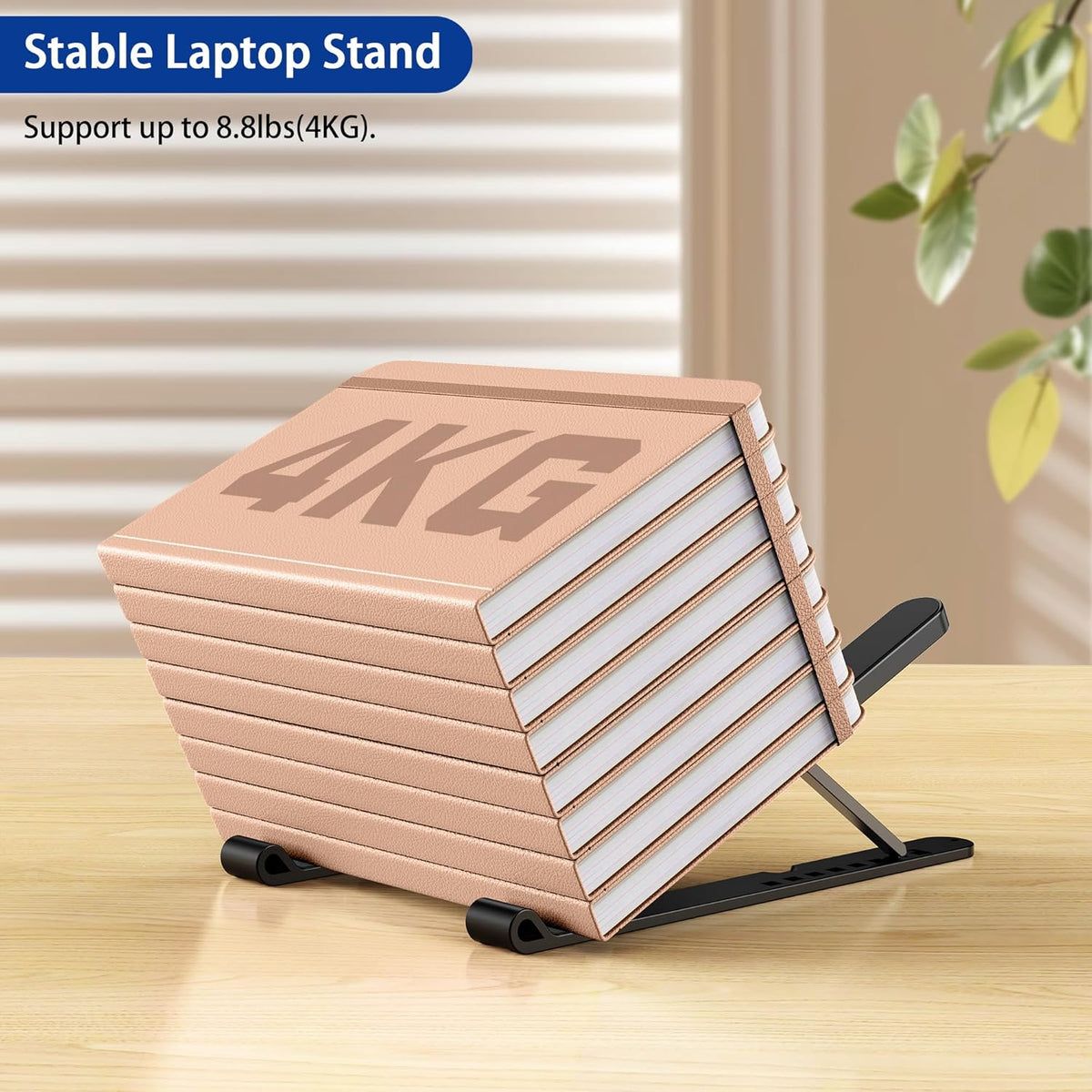 BESIGN LS01 10-14" Pro Ergonomic Laptop Stand, Plastic Laptop Riser, Portable and Adjustable Notebook Computer Holder