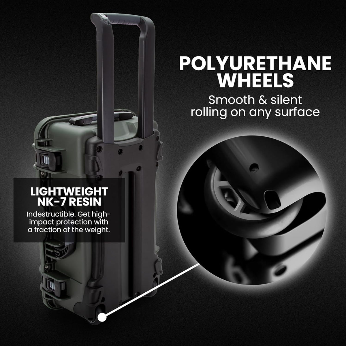 NANUK Wheeled Series 935 Lightweight NK-7 Resin Waterproof Protective Case