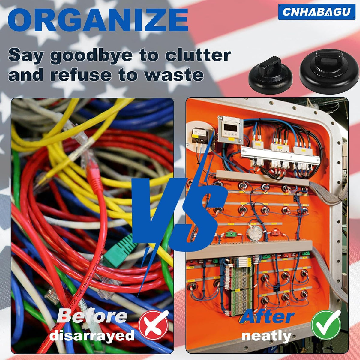 12 Magnetic Zip Tie Mounts Wire Magnet Cable Tie Mount Clips Multipurpose Wire Cable Holder Mount Wire Clips Management