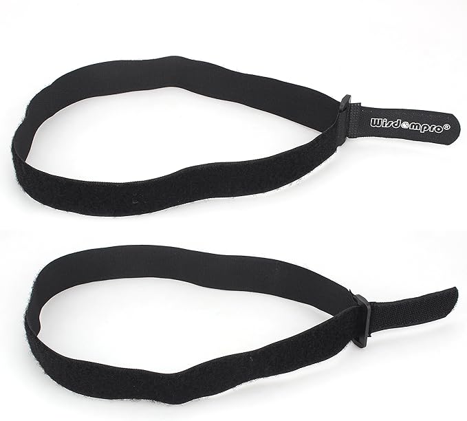 Wisdompro 12 Pack 1 x 24 Inch Long Hook and Loop Tie Down Straps Heavy Duty