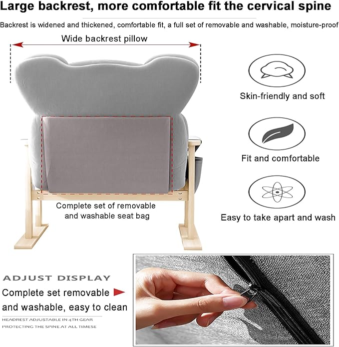 Office Chair Gaming Chair Computer Chair High Back Gaming Chair Relax Desk Chair for Racing Work ExecutiveHome Ergonomic Computer ChairOffice Chair with Footrest Adjustable Backr
