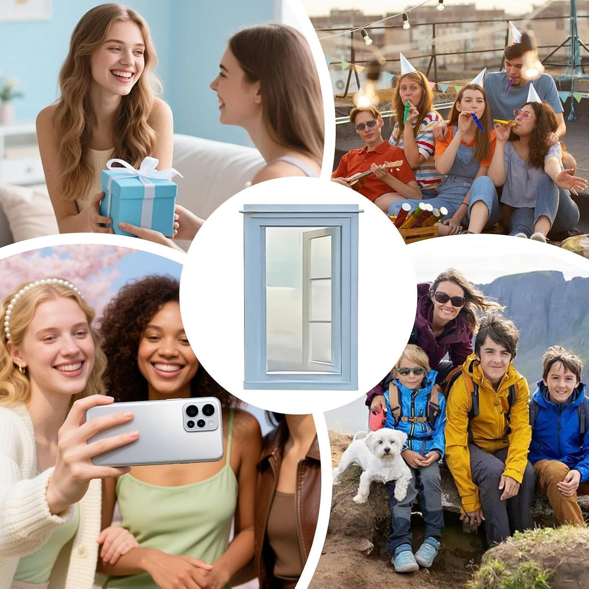 Generic Window Photo Prop | Portable Fun Picture Framing Viewfinder - Landscape Vacation Photo Props | for Outdoor