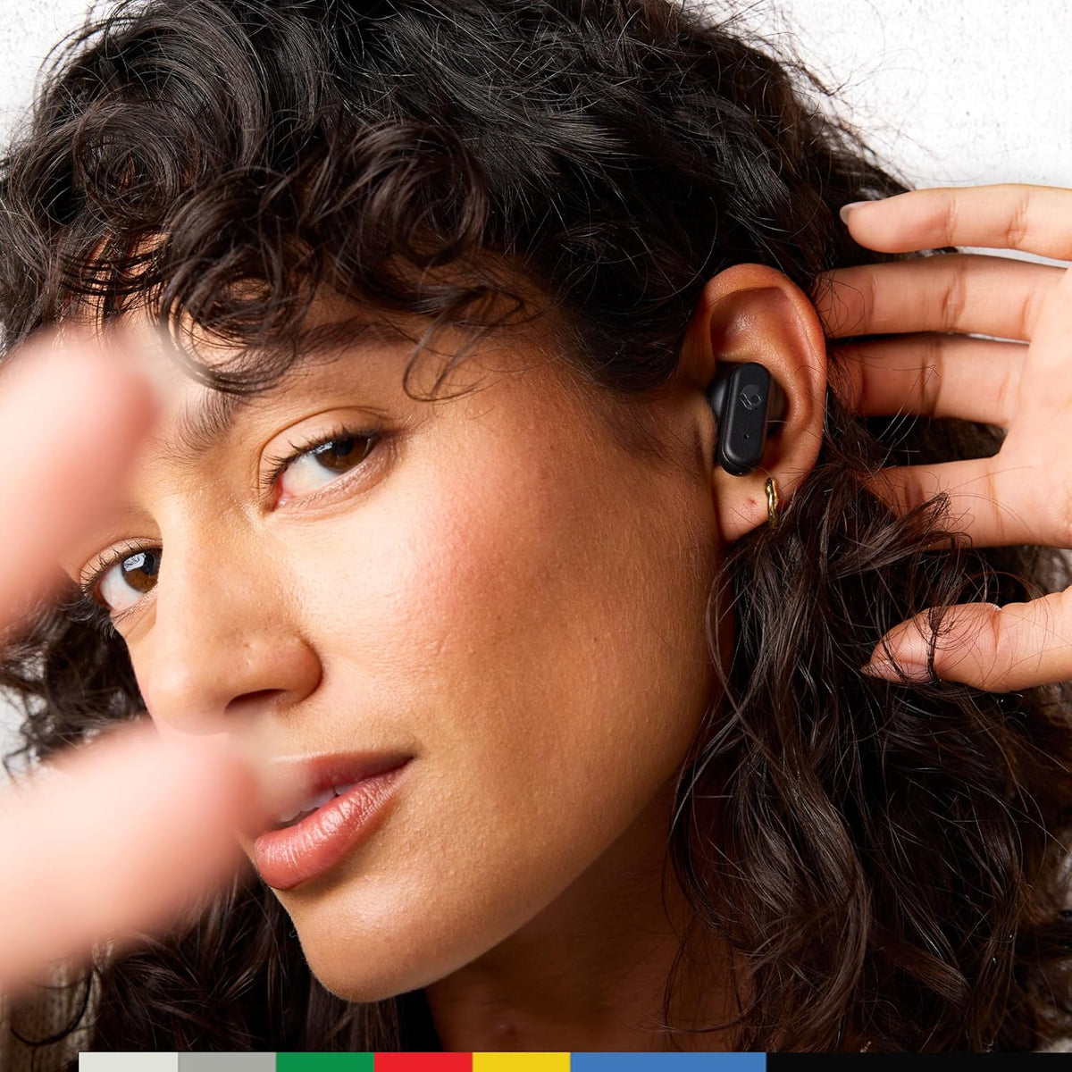 Skullcandy Dime Evo Wireless Earbuds, Bluetooth Headphones, Noise Isolating Fit, Up to 36 Hours Battery, Microphone for iPhone Android, Easy Carry with Clip-Anywhere Case - True Black