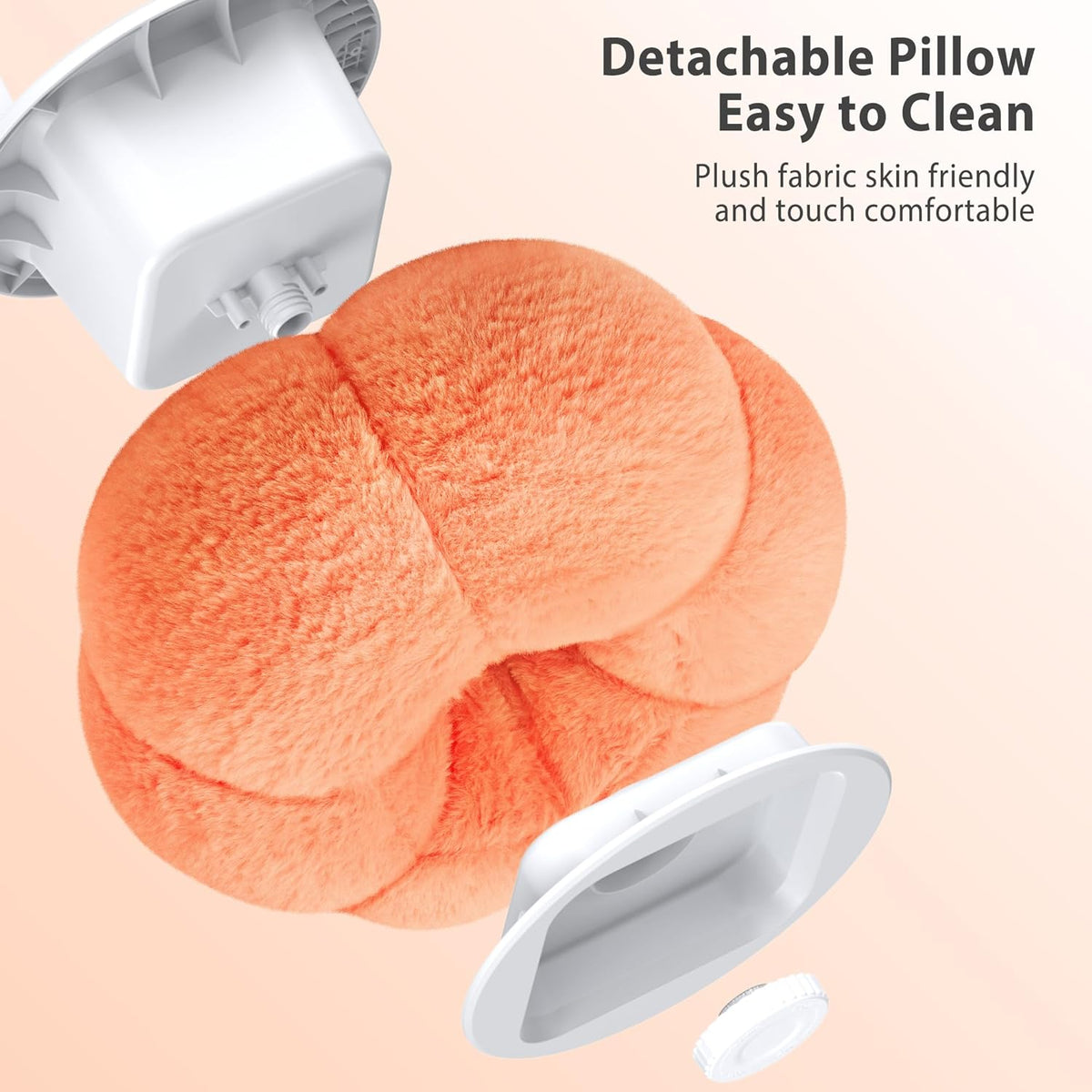 CreaDream Pumpkin Tablet Pillow Stand Holder for Kindle iPad, Adjustable Phone Pillow Stand for Lap Bed with Detachable Snack Bowl, Compatible with 4.7"-13" Tablet, iPad, iPhone, Samsung Tabs, Kindle