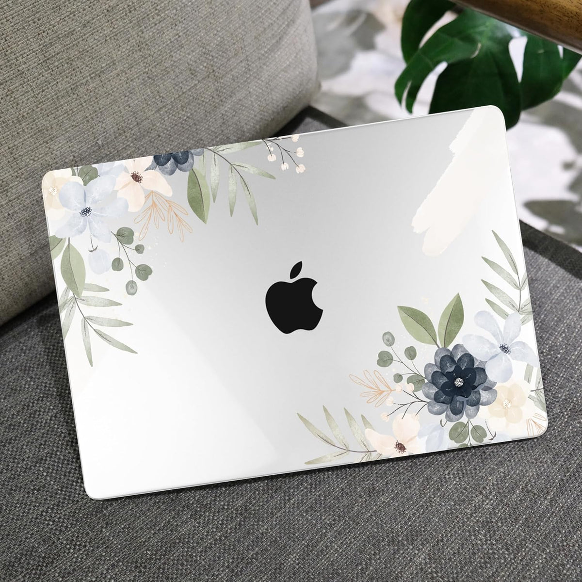 MEEgoodo for M4/M3/M2 MacBook Air 15.3 inch Case 2025 2024 2023, Case Fit Model (A3241/A3114/A2941) for MacBook Air 15 inch, Laptop Hard Shell with Keyboard Cover, Vintage Floral