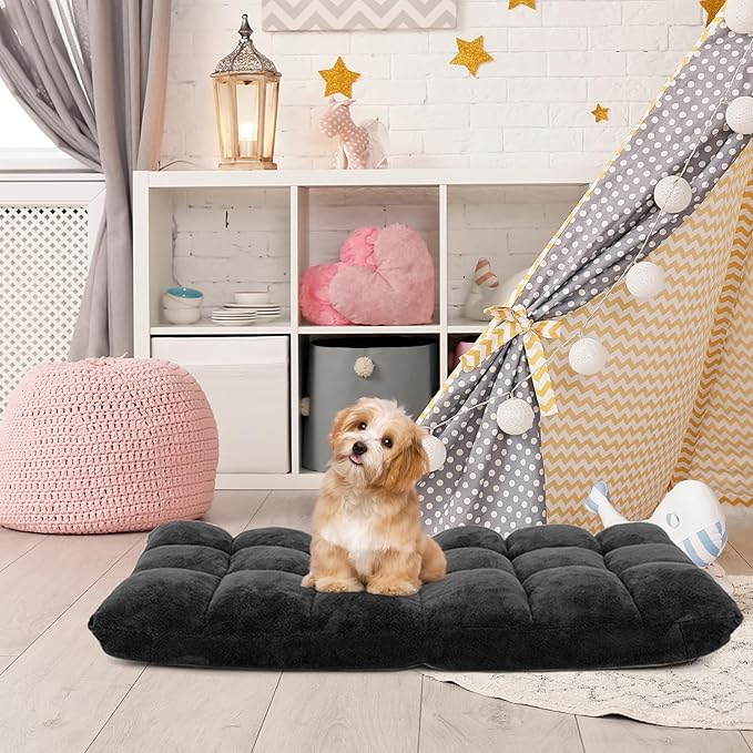 BestComfort Floor Chair with Back Support Floor Gaming Chairs w/ 14 Adjustable Position Padded Sleeper Bed Folding Floor Seating for Living Room Reading Watching TV Meditation for Adults &amp K