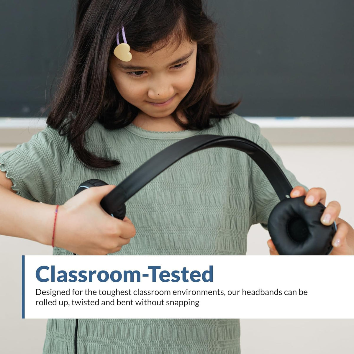 Cyber Acoustics USB-C Stereo Headset (AC-5014-10) – Durable, Crisp, and Clear Communication in Classrooms and at Home; in-Line Controls for Volume and Mic Mute - 10 Pack