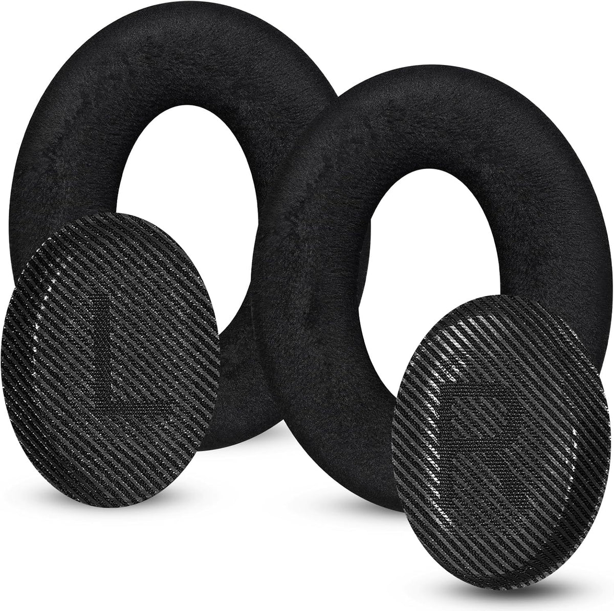 Soft Velour Ear Pads, Replacement Ear Pads for Bose Quiet Comfort QC35 Headphones, with Softer Memory Foam and Durability, with Good Audio Quality