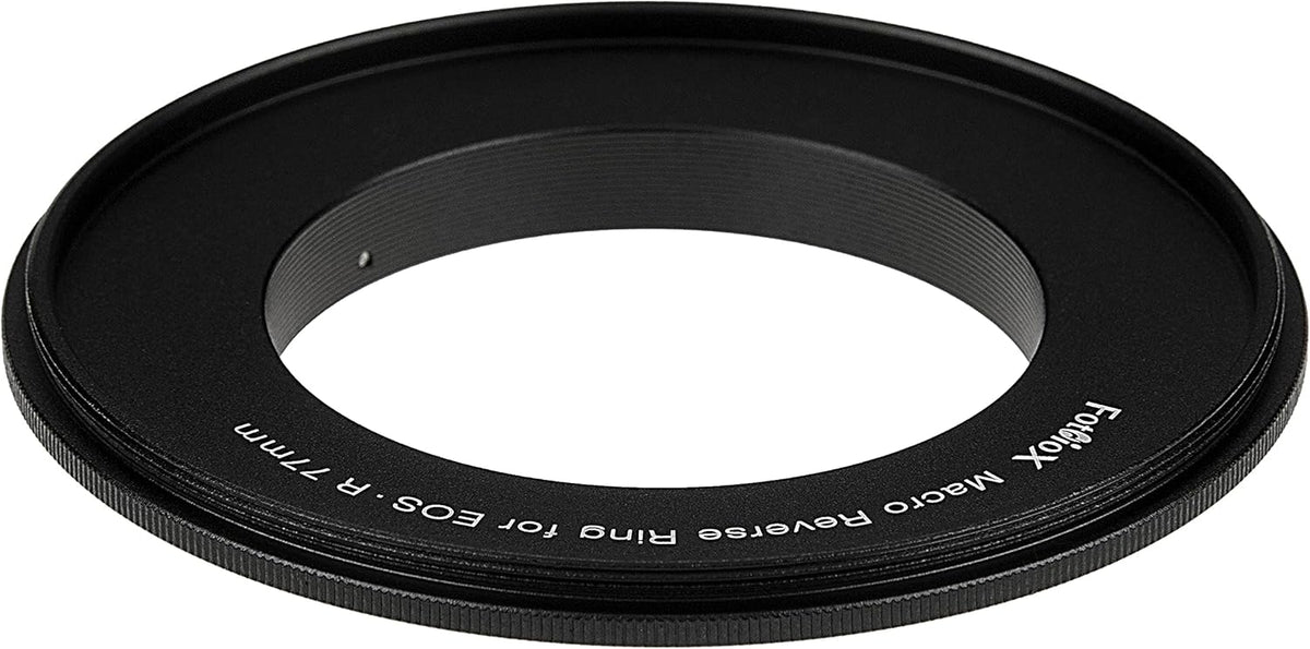 Fotodiox 77mm 77mm Cameras,Black,77-CRF Macro Reverse Ring Compatible with Canon RF - Camera Mount to Filter Thread