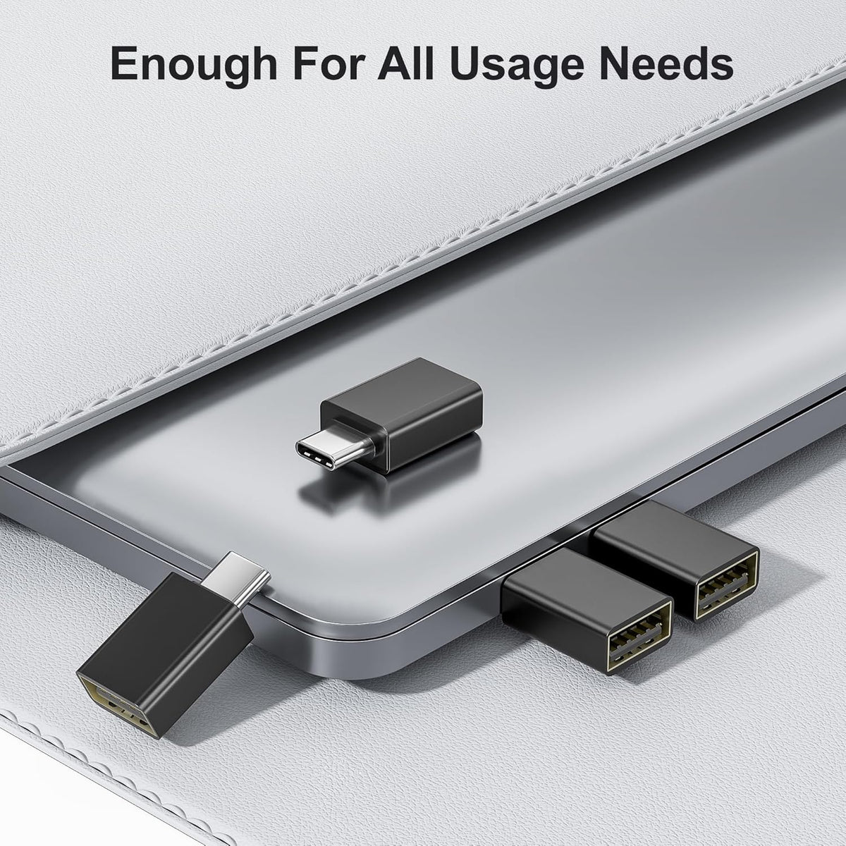 Elebase USB C to USB 3.0 Adapter 4 Pack,Type C Thunderbolt 4 to USB Converter,USBC Adapter for Keyboard,Mouse,Apple iMac,MacBook,iPad Air,Microsoft Surface,Samsung Galaxy S25 S24,Z Fold Flip 7