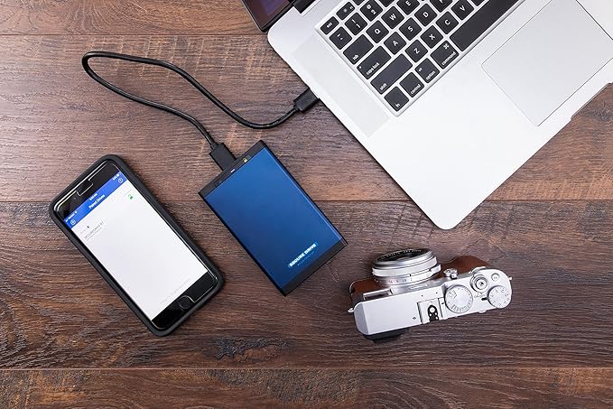 SecureData SecureDrive BT 1TB SSD Hardware Encrypted USB 3.0 Ext Drive FIPS 140-2 Level 3 Unlock via Phone app TAA Compliant CJIS HIPAA CMMC GDPR Compliant Works with Mac and Win Free AV