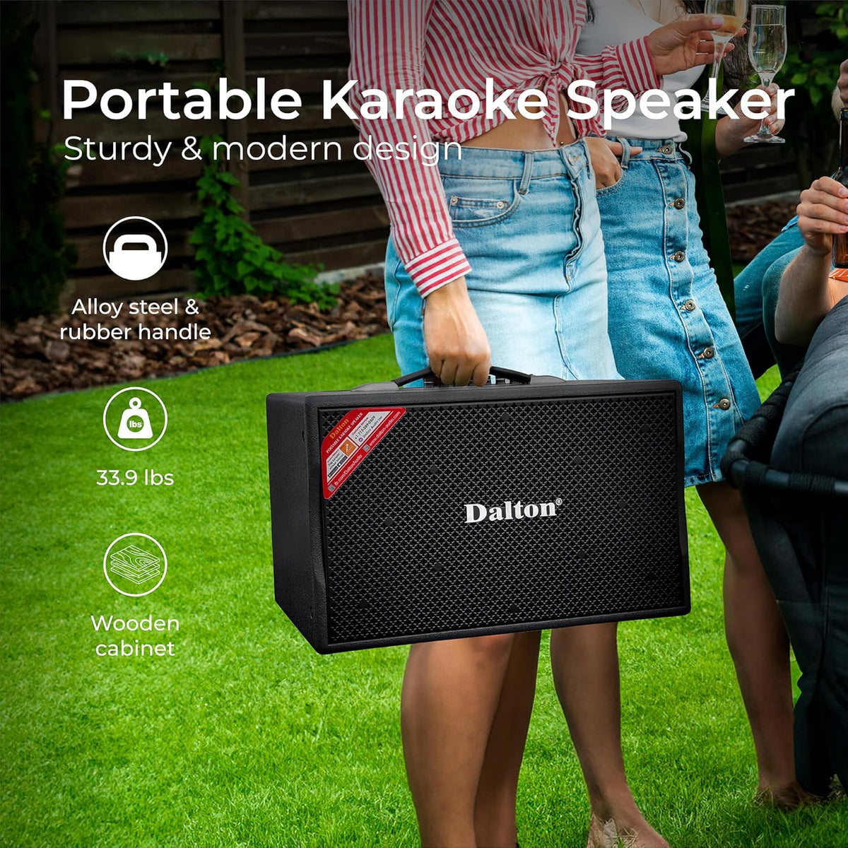 KS10Pro Karaoke Machine for Adults Karaoke Machine with Bluetooth and Wireless Microphone for Adults, Portable Bluetooth Speaker System with 2 Microphones, Loud Speakers for Tv Karaoke and Events Use