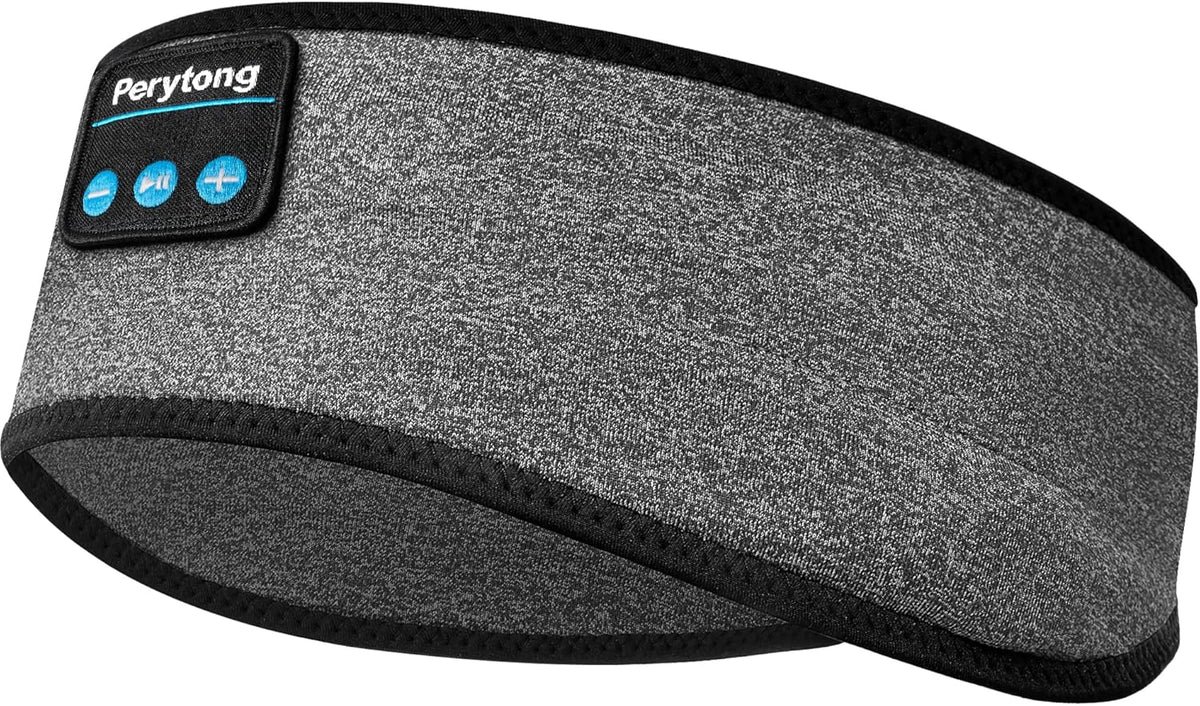 Perytong Bluetooth Sleep Headphones Headband with HD Speakers - Noise Cancelling, for Side Sleepers, Workout, Jogging, Yoga