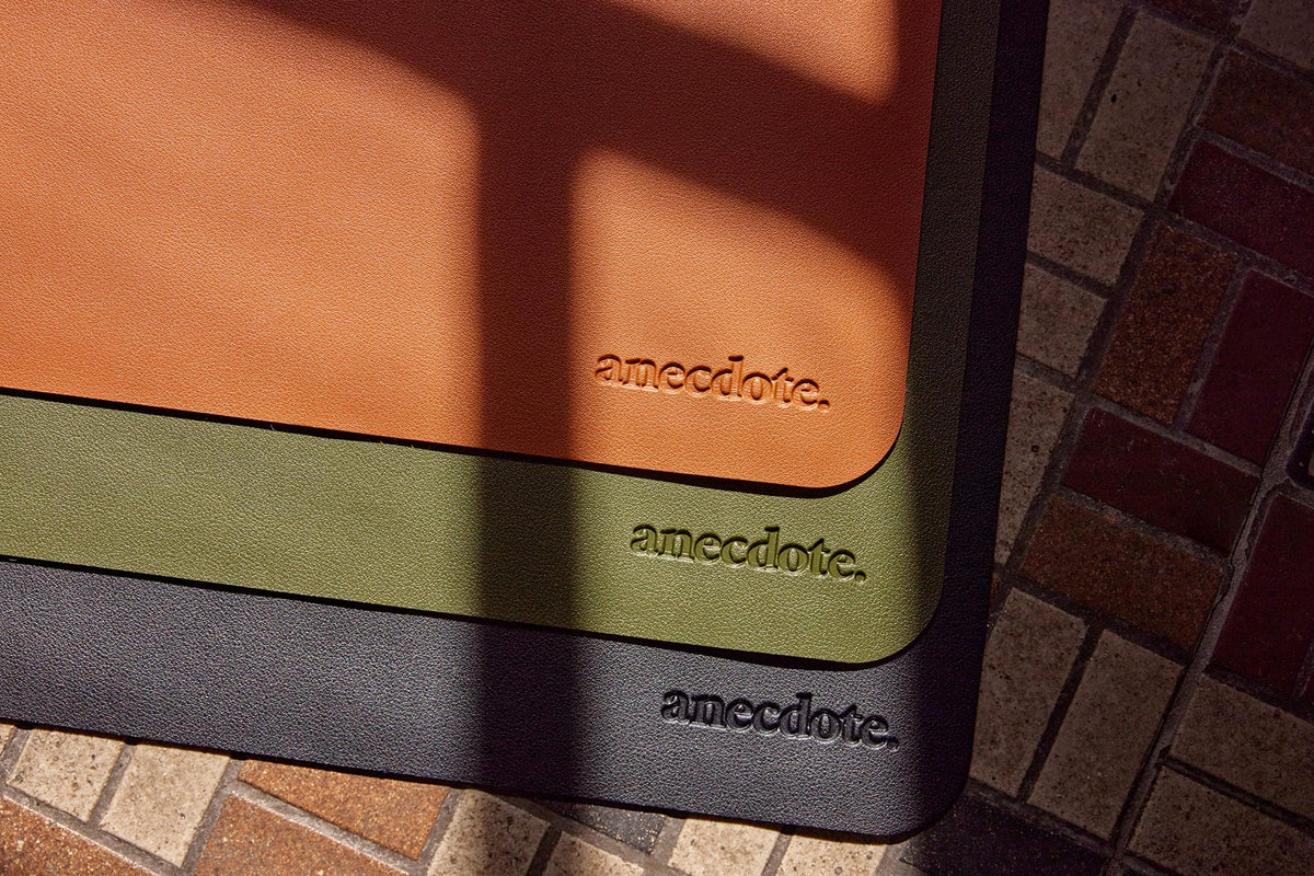 ANECDOTE Vegan Leather Desk Pad - 23.6"x17" Desk Mat for Your Office. This Quality Large Mouse Pad has Chic Elegance, Professional Look & Satisfying Touch - The Perfect Leather Mouse Pad for You!
